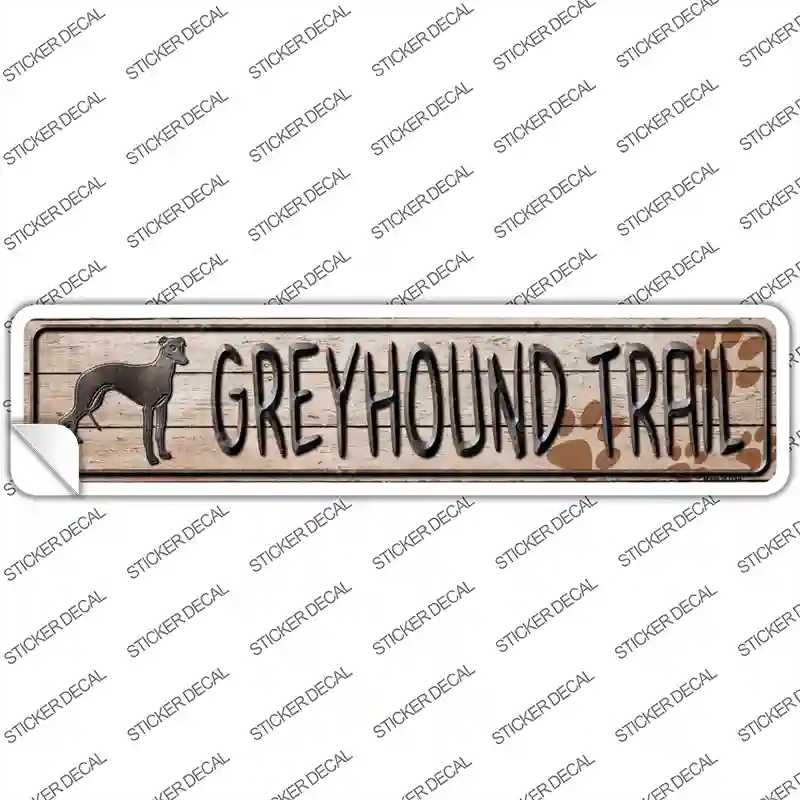 K-060s-XL Greyhound Trail Novelty Narrow Sticker Decal - Extra Large