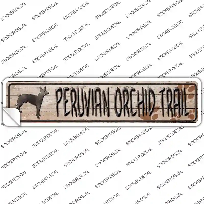 K-079s-S Peruvian Orchid Trail Novelty Narrow Sticker Decal - Small