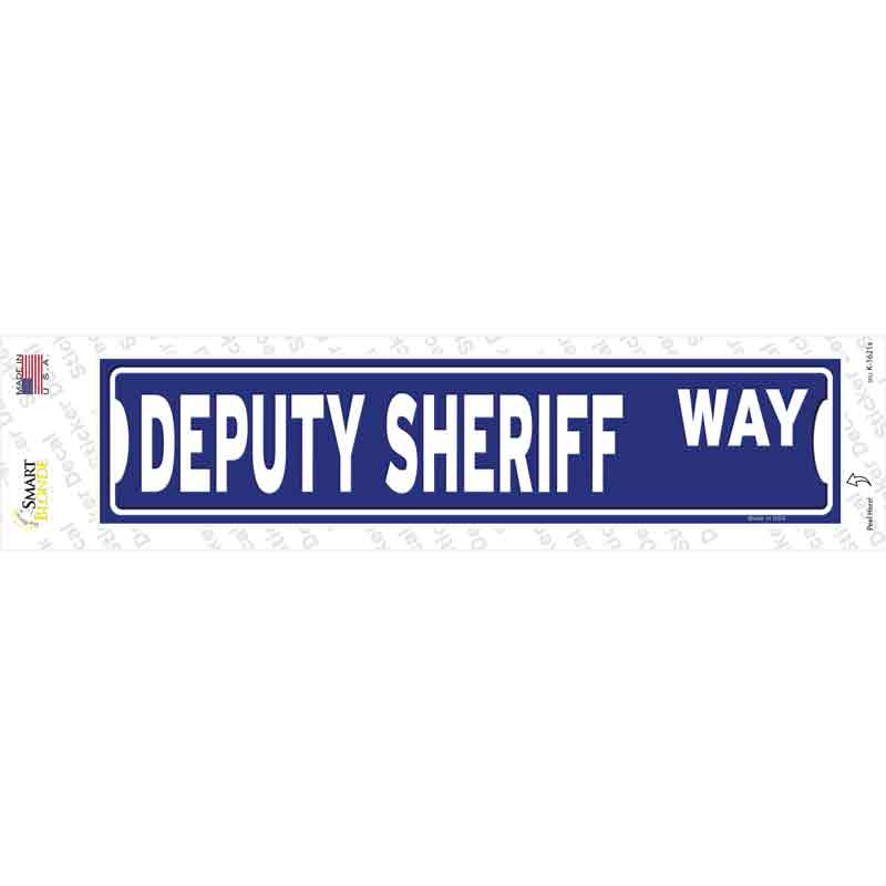 K-1621s-M Deputy Sheriff Way Novelty Narrow Sticker Decal - Medium