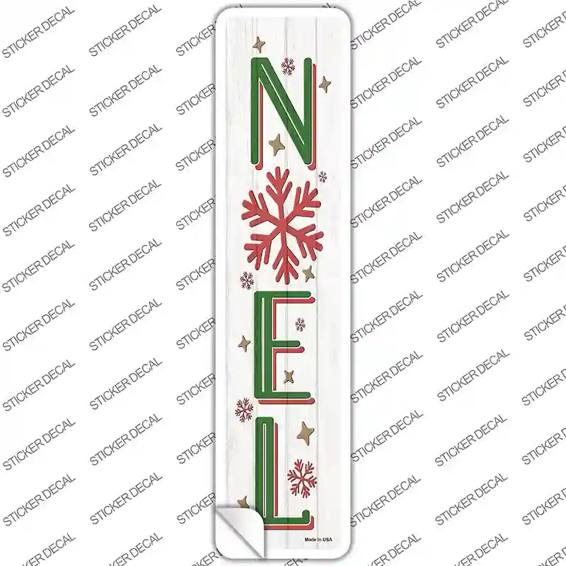 K-1658s-S Noel White Novelty Narrow Sticker Decal - Small
