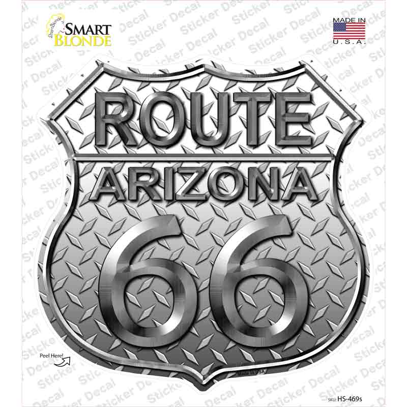 HS-469s-M Route 66 Diamond Arizona Novelty Highway Shield Sticker Decal - Medium