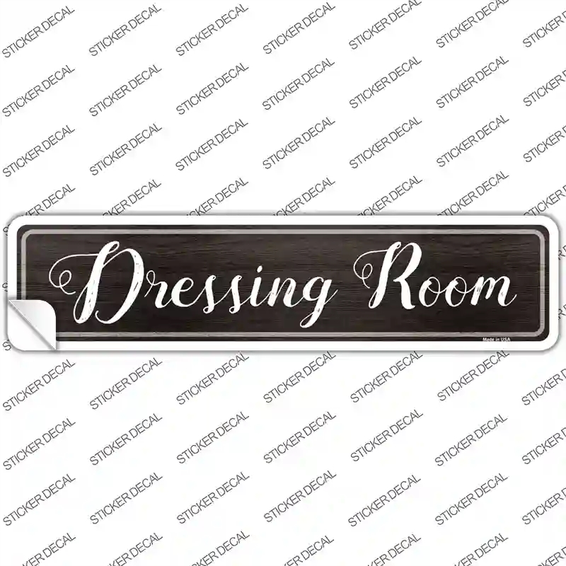 K-842s-XL Dressing Room Novelty Narrow Sticker Decal - Extra Large
