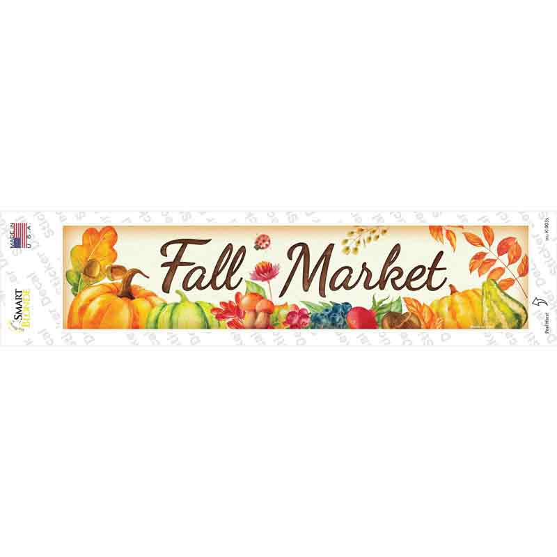 K-903s-M Fall Market Novelty Narrow Sticker Decal - Medium