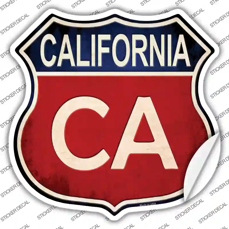 HS-500s-XL California Novelty Highway Shield Sticker Decal - Extra Large