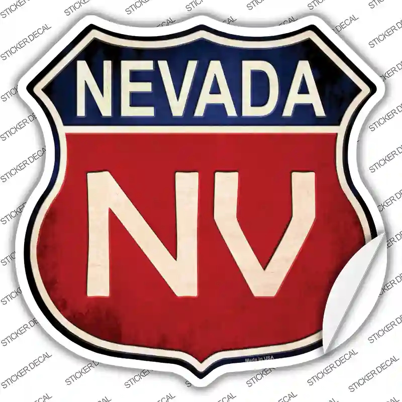 HS-523s-S Nevada Novelty Highway Shield Sticker Decal - Small