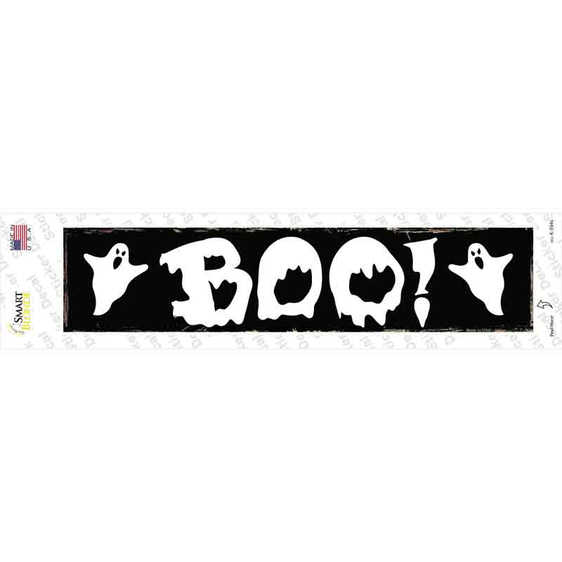 K-594s-M Boo Novelty Narrow Sticker Decal - Medium
