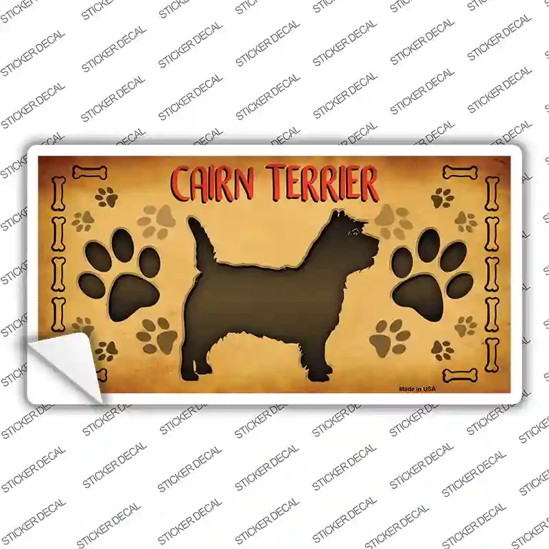 LP-10435s-L Cairn Terrier Novelty Sticker Decal - Large