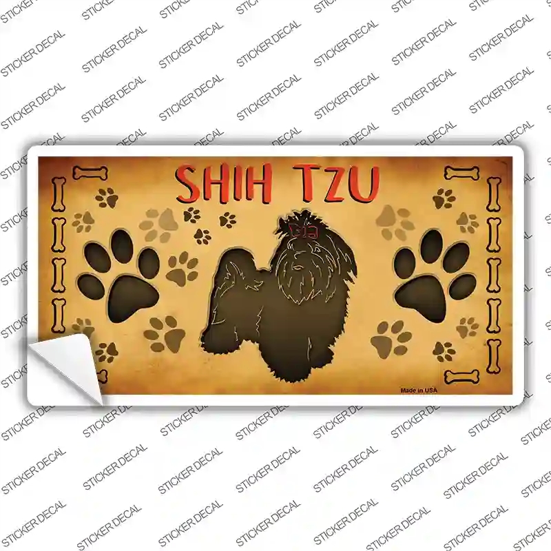LP-10458s-XL Shih Tzu Novelty Sticker Decal - Extra Large