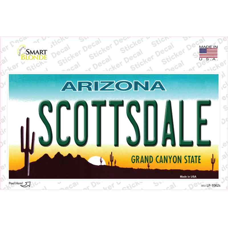LP-1062s-M Scottsdale Arizona Novelty Sticker Decal - Medium