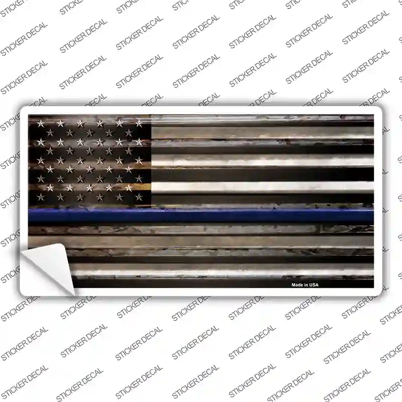 LP-11811s-S Thin Blue Line American Flag Novelty Sticker Decal - Small