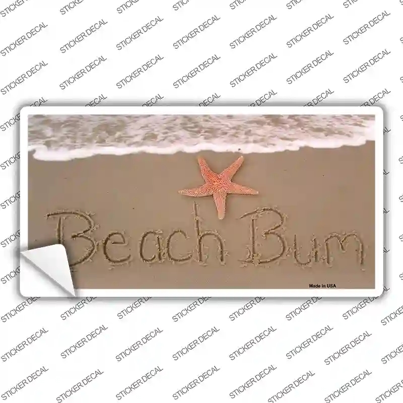 LP-1185s-L Beach Bum Novelty Sticker Decal - Large