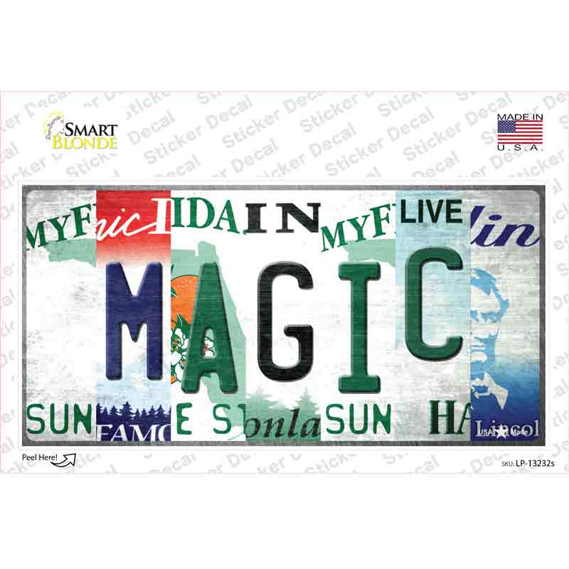 LP-13232s-M Magic Strip Art Novelty Sticker Decal - Medium