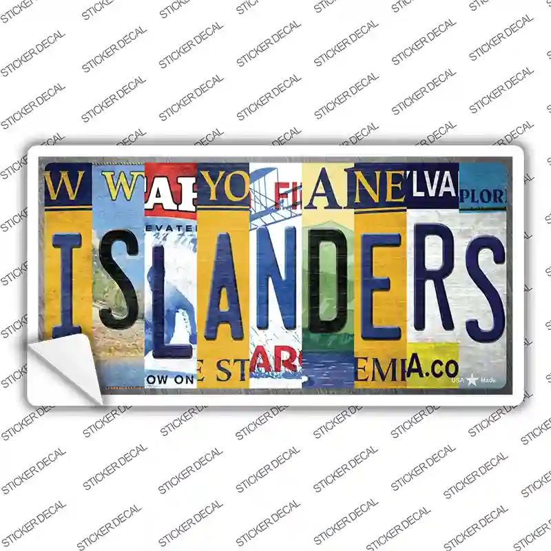 LP-13247s-XL Islanders Strip Art Novelty Sticker Decal - Extra Large