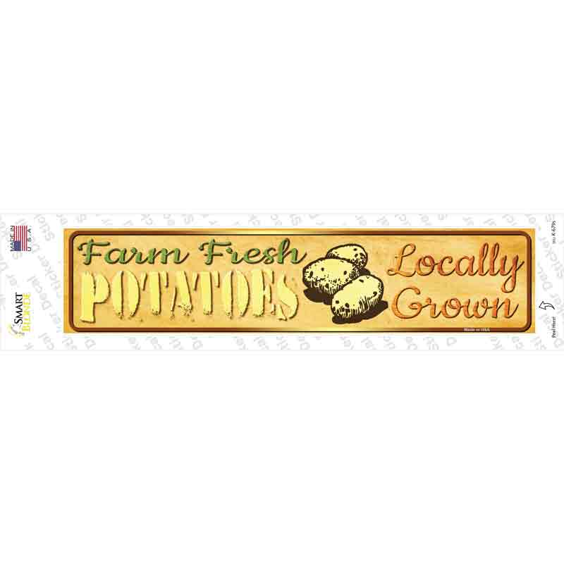 K-679s-M Farm Fresh Potatoes Novelty Narrow Sticker Decal - Medium