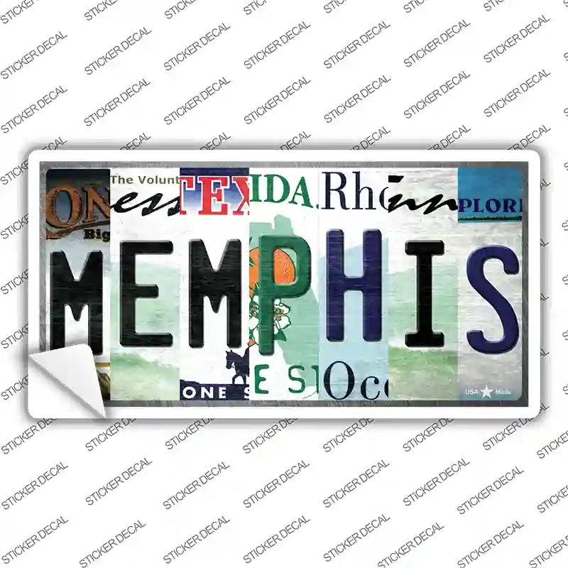 LP-13286s-S Memphis Strip Art Novelty Sticker Decal - Small