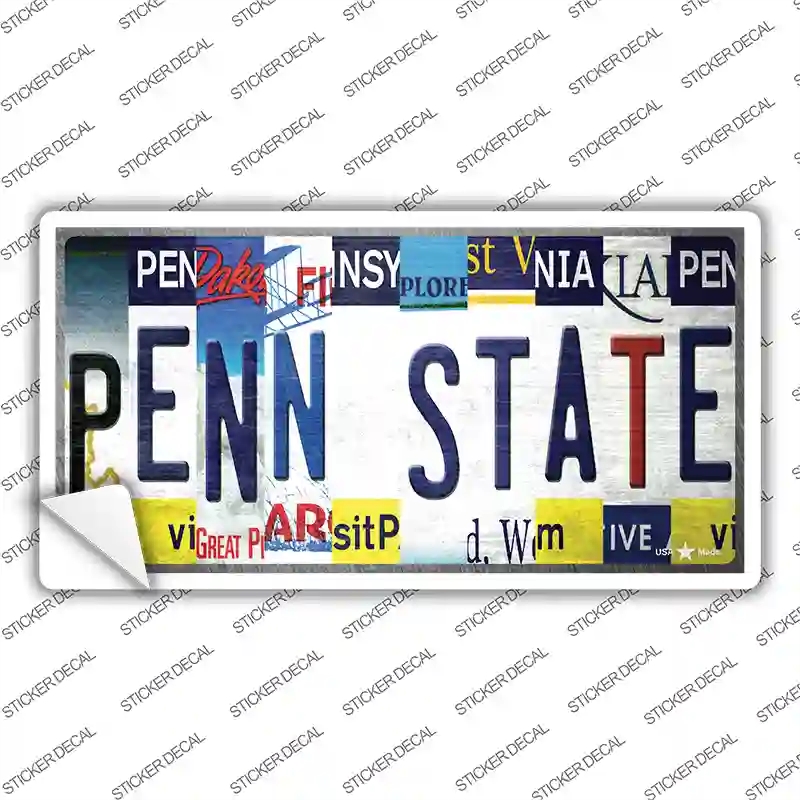 LP-13296s-XL Penn State Strip Art Novelty Sticker Decal - Extra Large
