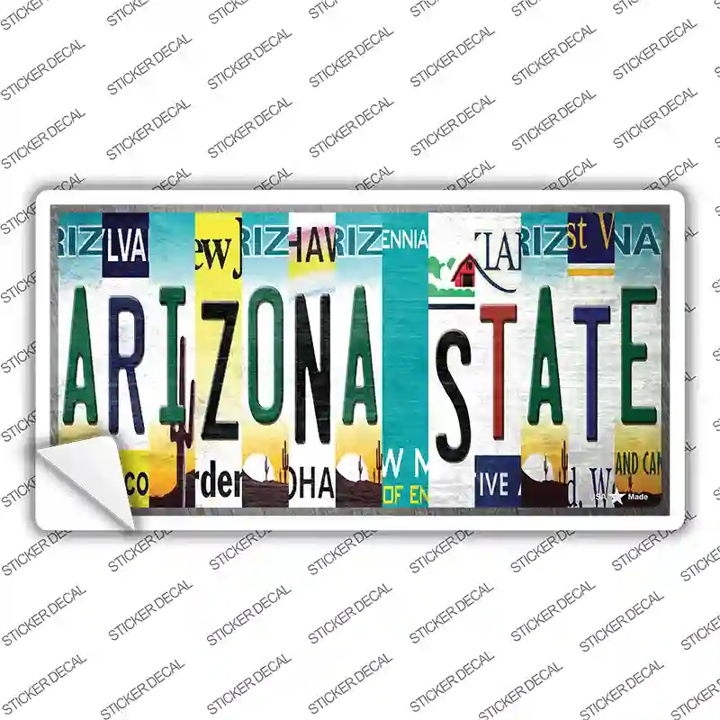 LP-13305s-S Arizona State Strip Art Novelty Sticker Decal - Small
