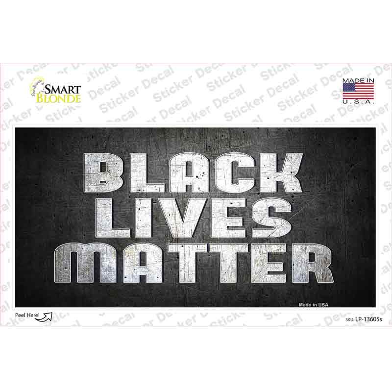 LP-13605s-M Black Lives Matter Faded Novelty Sticker Decal - Medium