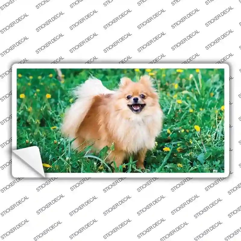 LP-2175s-XL Pomeranian Dog Novelty Sticker Decal - Extra Large