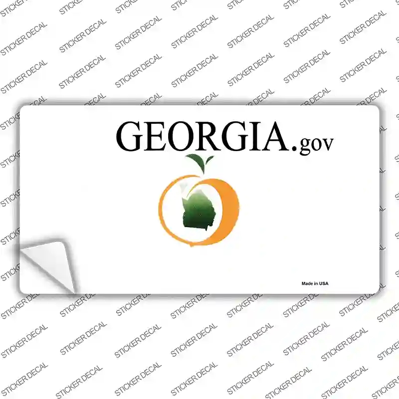 LP-2225s-S Georgia State Blank Novelty Sticker Decal - Small
