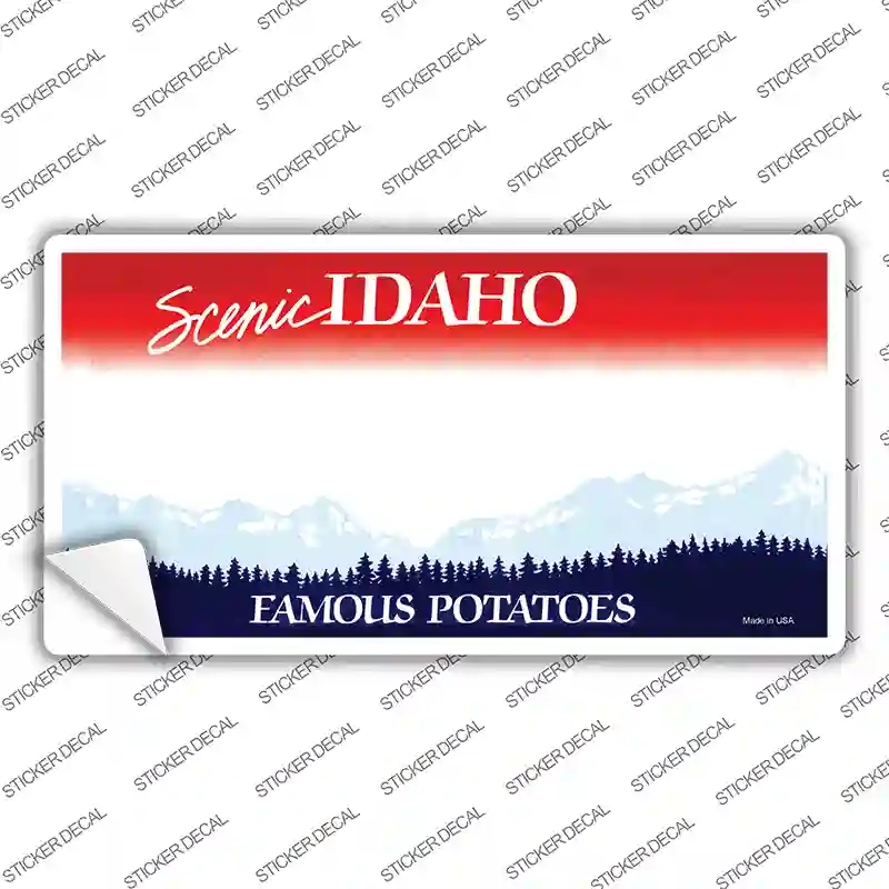 LP-2227s-S Idaho State Blank Novelty Sticker Decal - Small