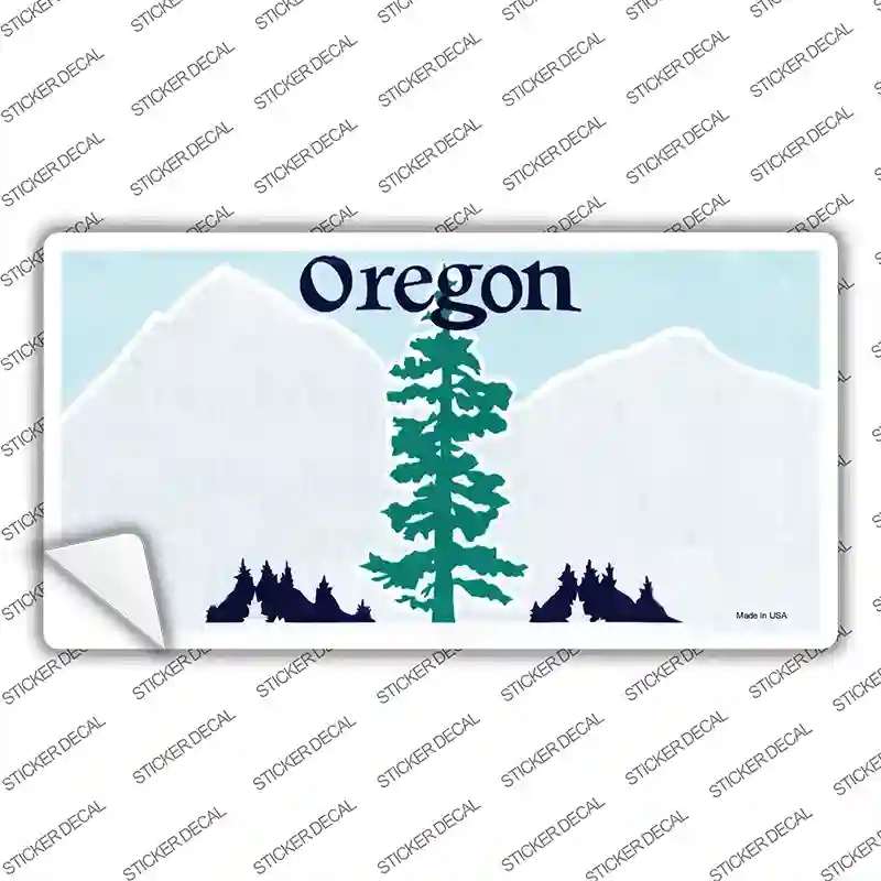 LP-2252s-S Oregon State Blank Novelty Sticker Decal - Small
