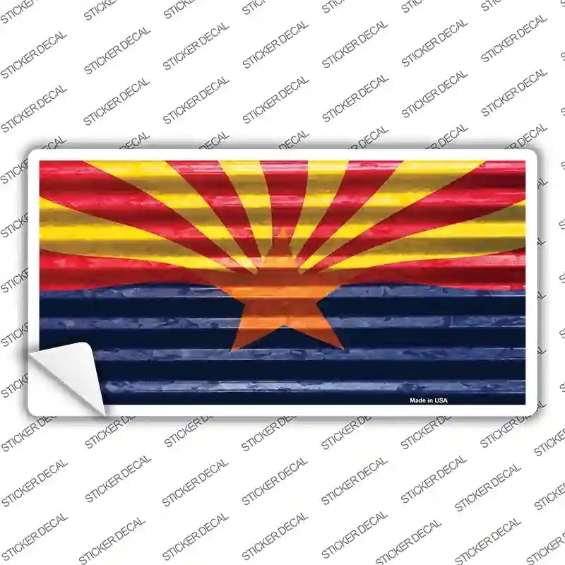 LP-11815s-L Arizona Flag Novelty Sticker Decal - Large