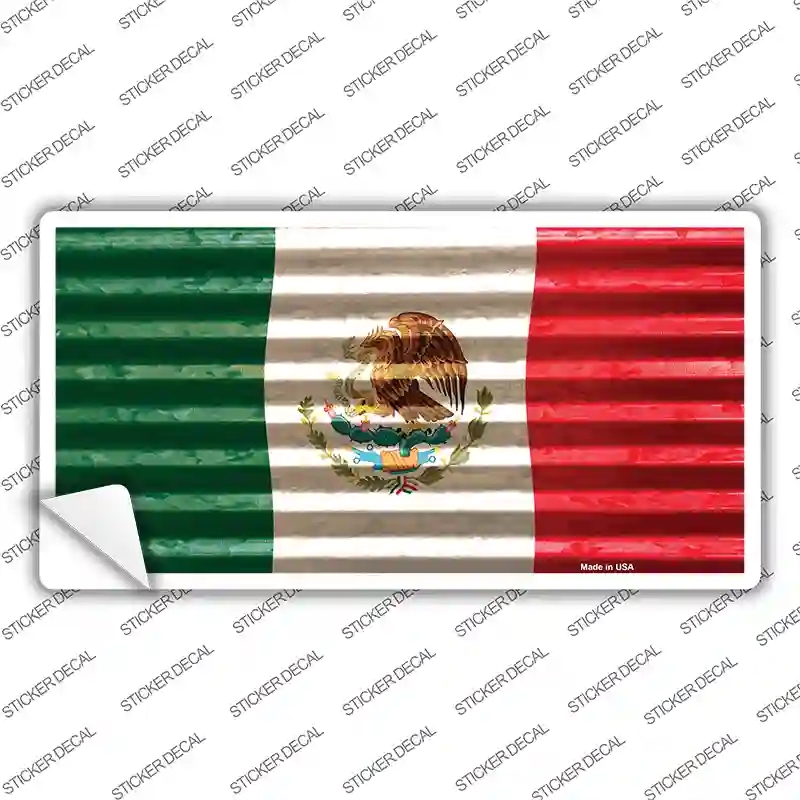 LP-11816s-S Mexico Flag Novelty Sticker Decal - Small