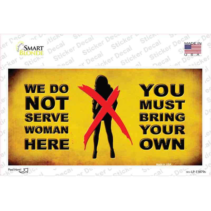 LP-11879s-M Bring Your Own Novelty Sticker Decal - Medium