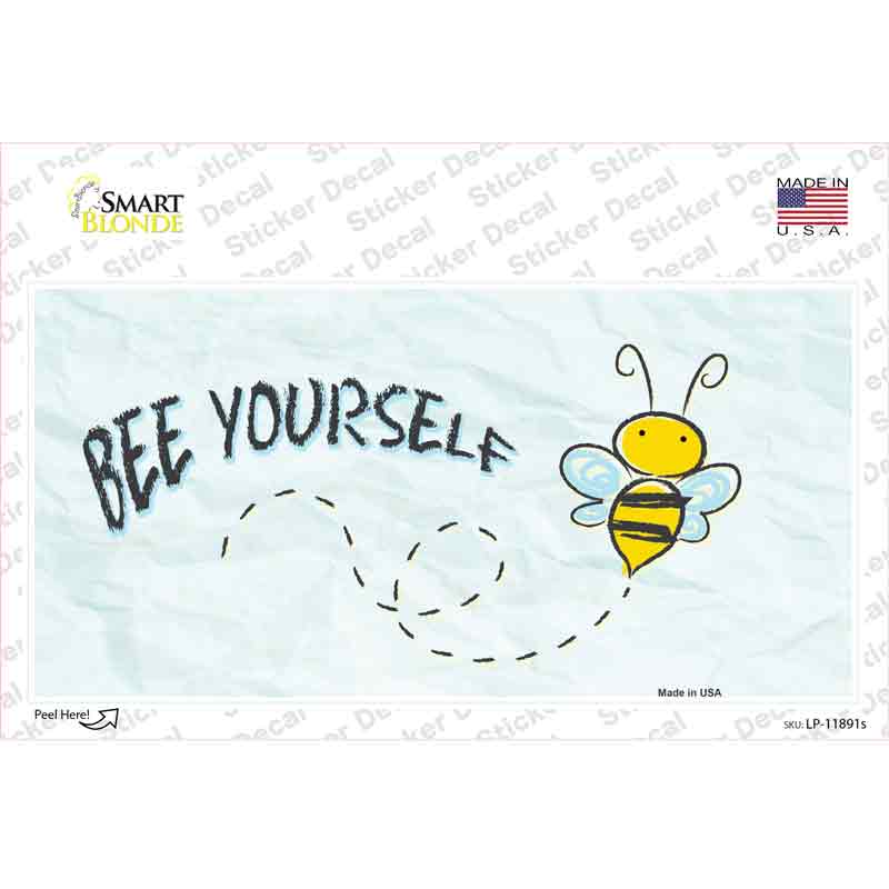 LP-11891s-M Bee Yourself Novelty Sticker Decal - Medium