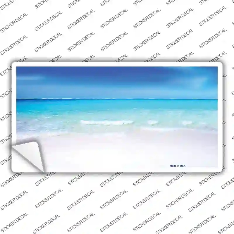 LP-11912s-XL Beach Scene Novelty Sticker Decal - Extra Large