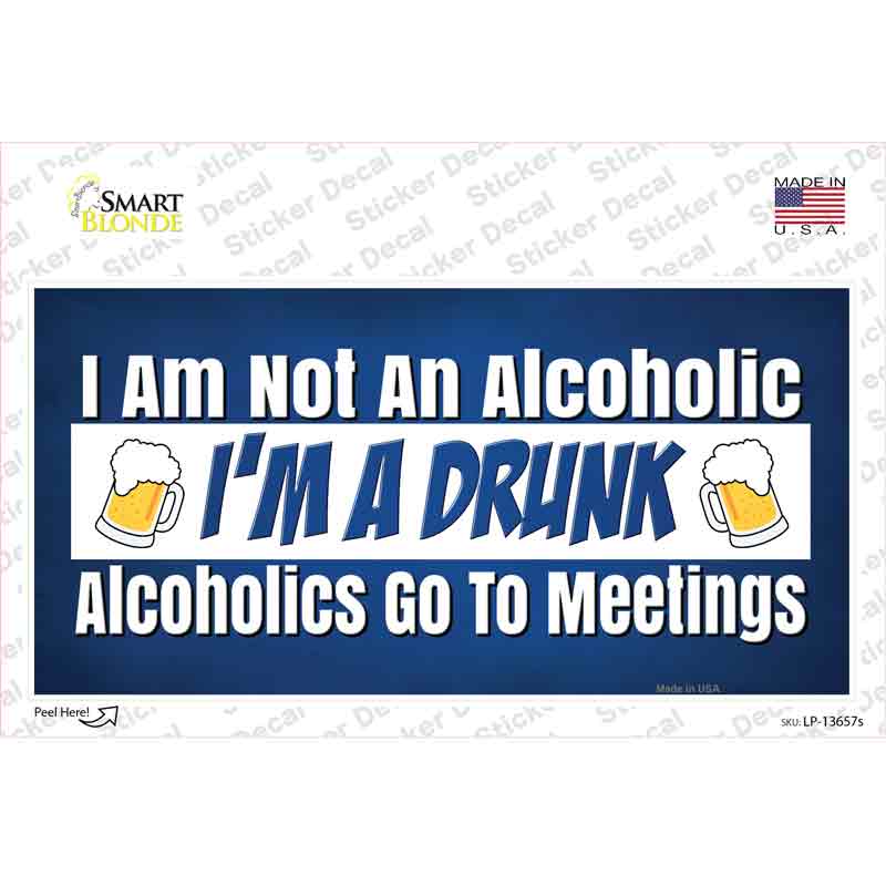 LP-13657s-M Im A Drunk Novelty Sticker Decal - Medium