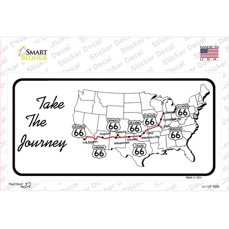 LP-100s-M Take the Journey Novelty Sticker Decal - Medium