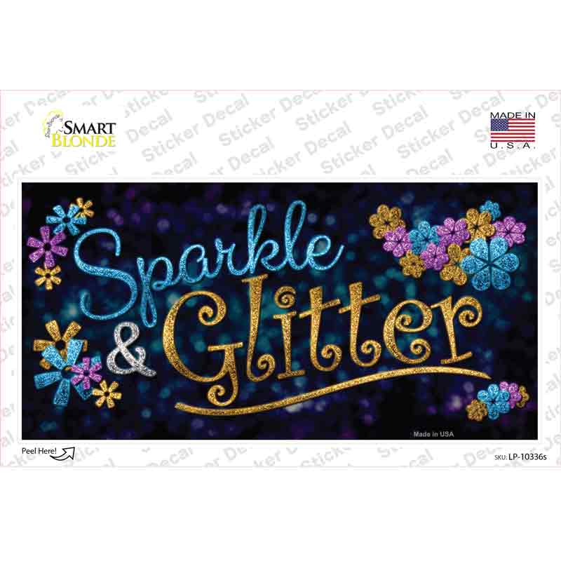 LP-10336s-M Sparkle & Glitter Novelty Sticker Decal - Medium