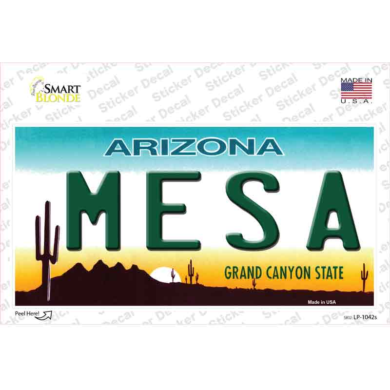LP-1042s-M Mesa Arizona Novelty Sticker Decal - Medium