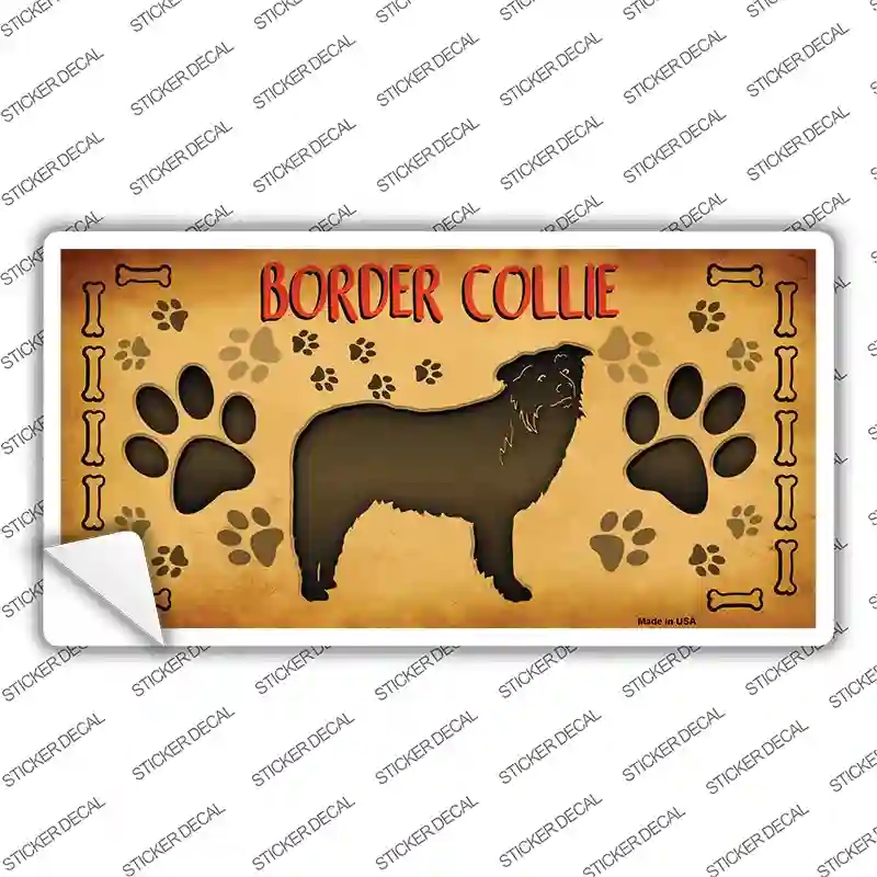 LP-10433s-XL Border Collie Novelty Sticker Decal - Extra Large