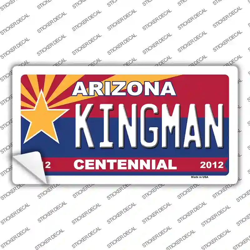 LP-1838s-S Arizona Centennial Kingman Novelty Sticker Decal - Small