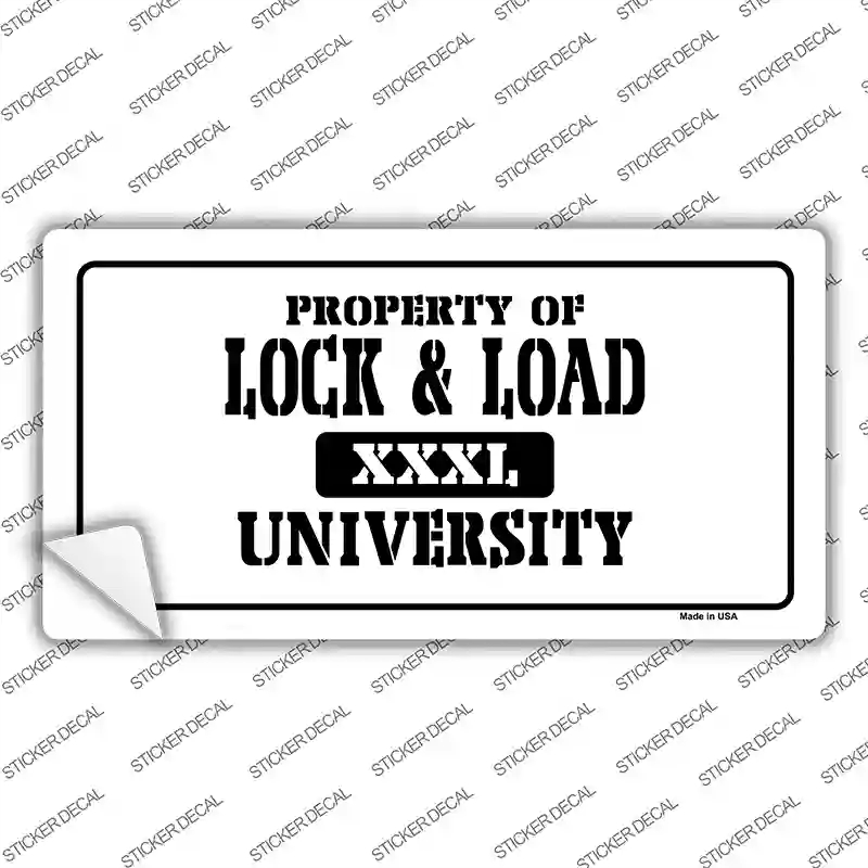 LP-4693s-L Lock & Load Novelty Sticker Decal - Large