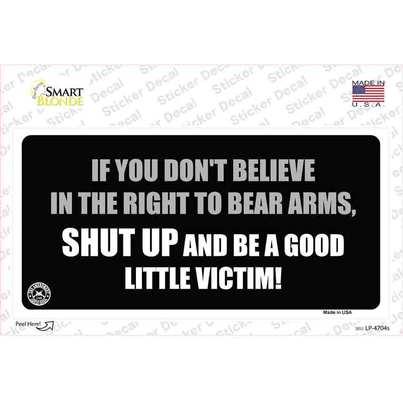 LP-4704s-M If You Dont Believe in the Right Novelty Sticker Decal - Medium