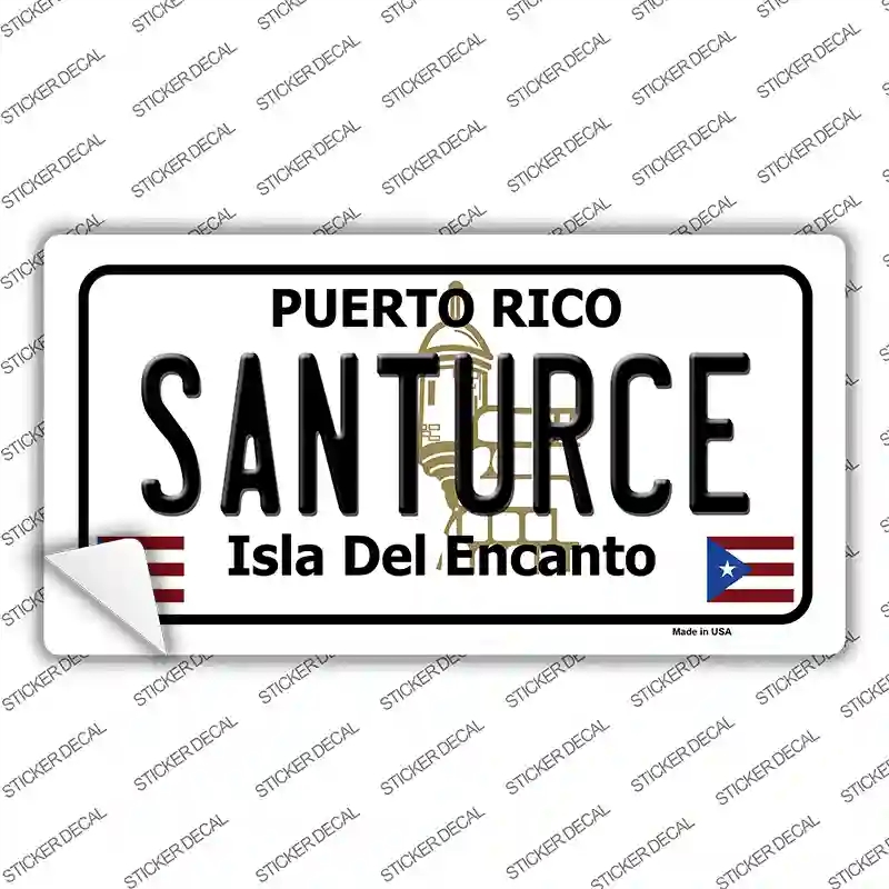 LP-4752s-L Santurce Puerto Rico Novelty Sticker Decal - Large