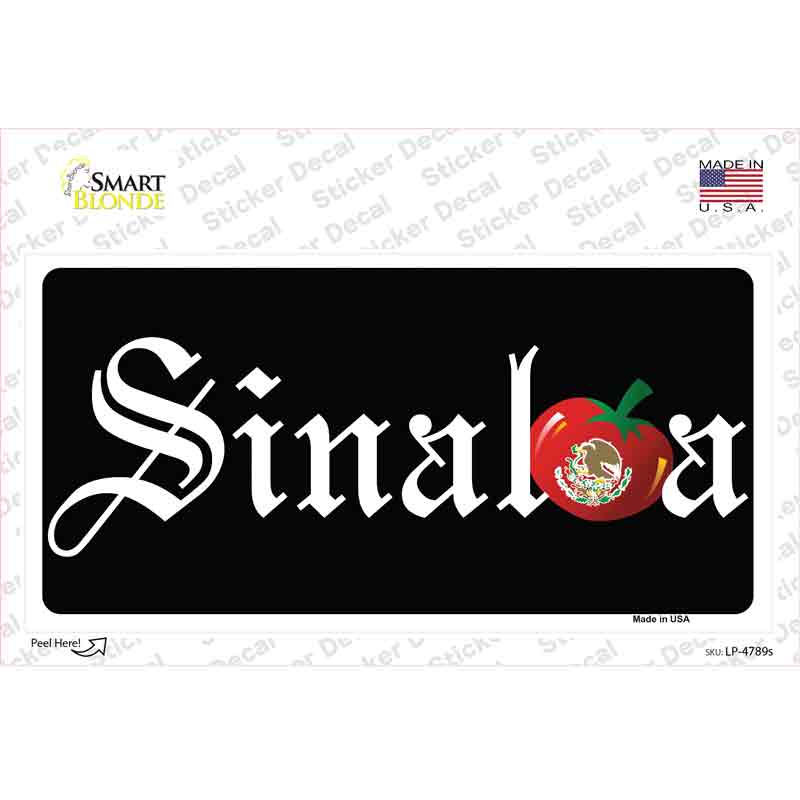 LP-4789s-M Sinaloa Background Novelty Sticker Decal - Medium