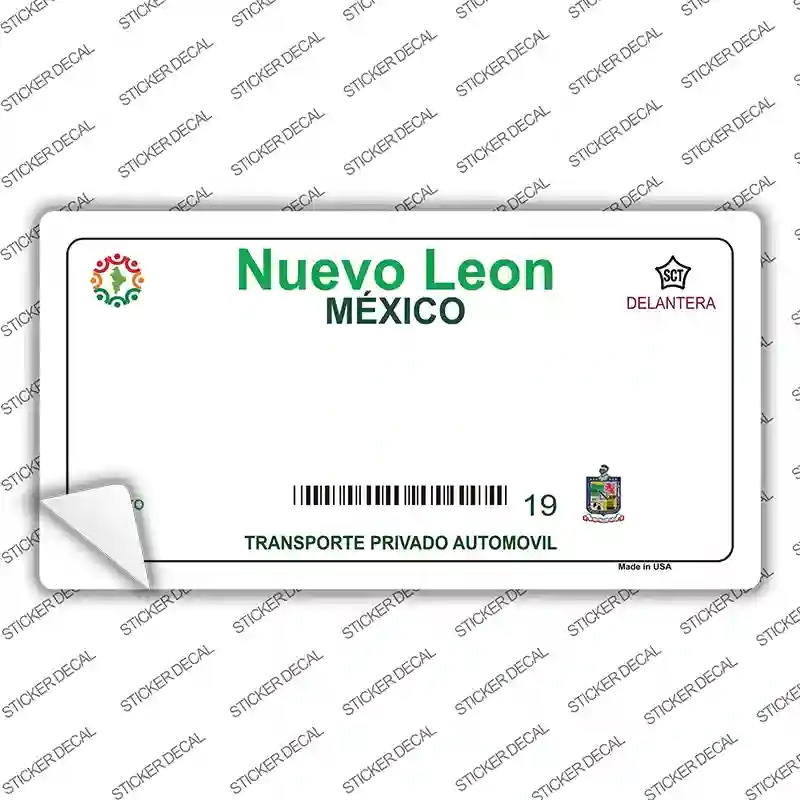 LP-4793s-S Nuevo Leon Mexico Novelty Sticker Decal - Small