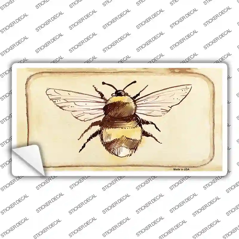 LP-11892s-L Bumble Bee Watercolor Novelty Sticker Decal - Large