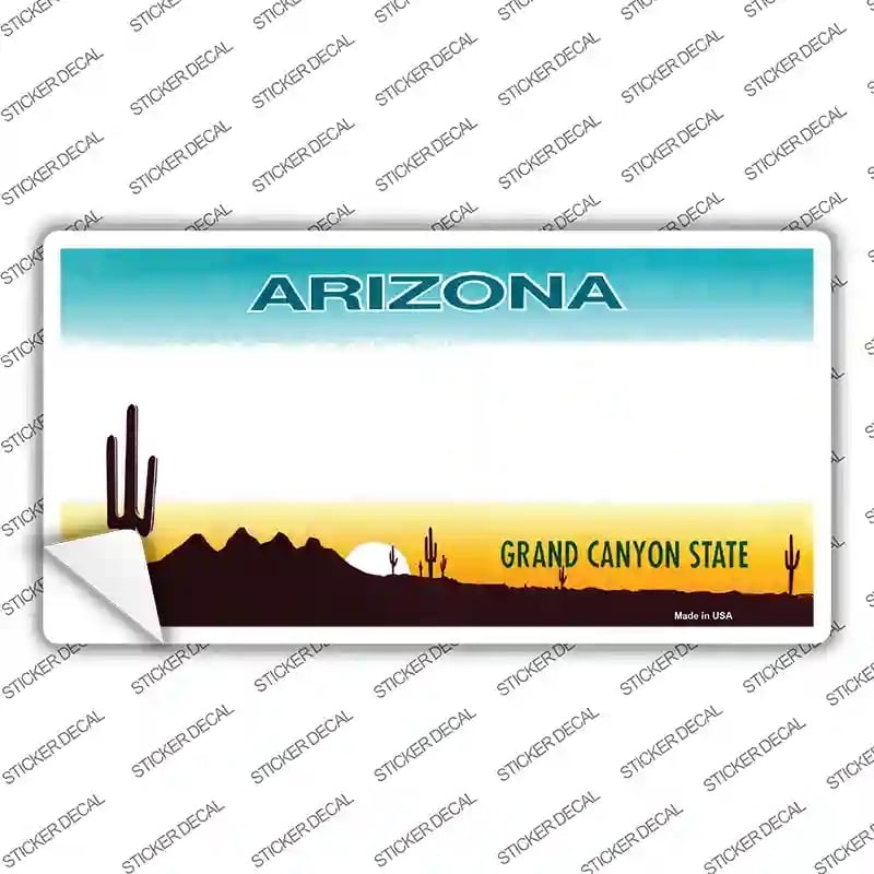 LP-2217s-L Arizona State Blank Novelty Sticker Decal - Large