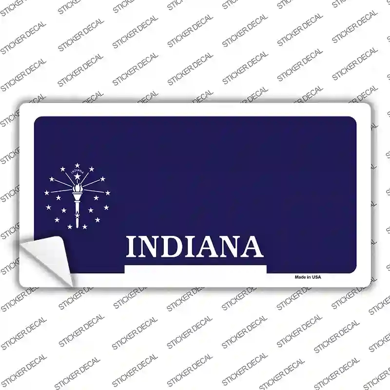 LP-2229s-L Indiana State Blank Novelty Sticker Decal - Large