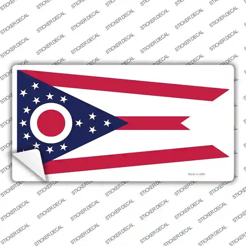 LP-3596s-XL Ohio State Flag Novelty Sticker Decal - Extra Large