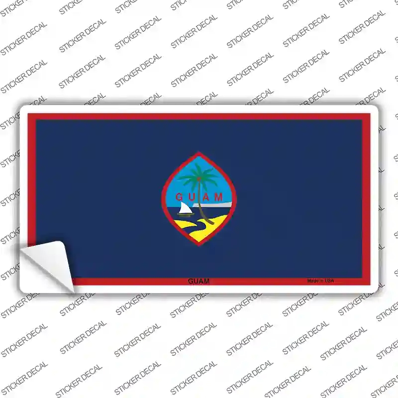 LP-4022s-L Guam Flag Novelty Sticker Decal - Large