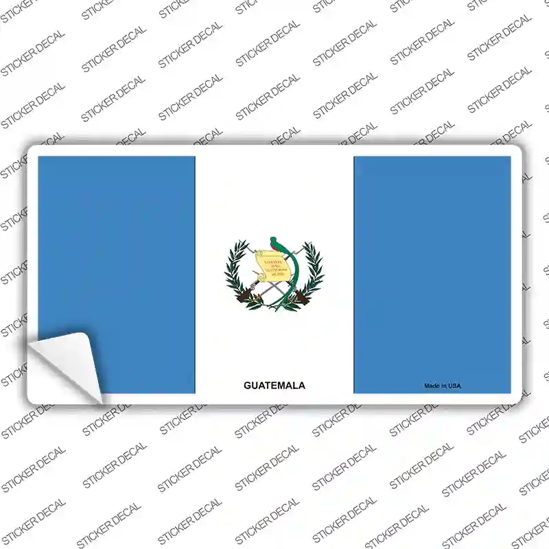 LP-4024s-L Guatemala Flag Novelty Sticker Decal - Large