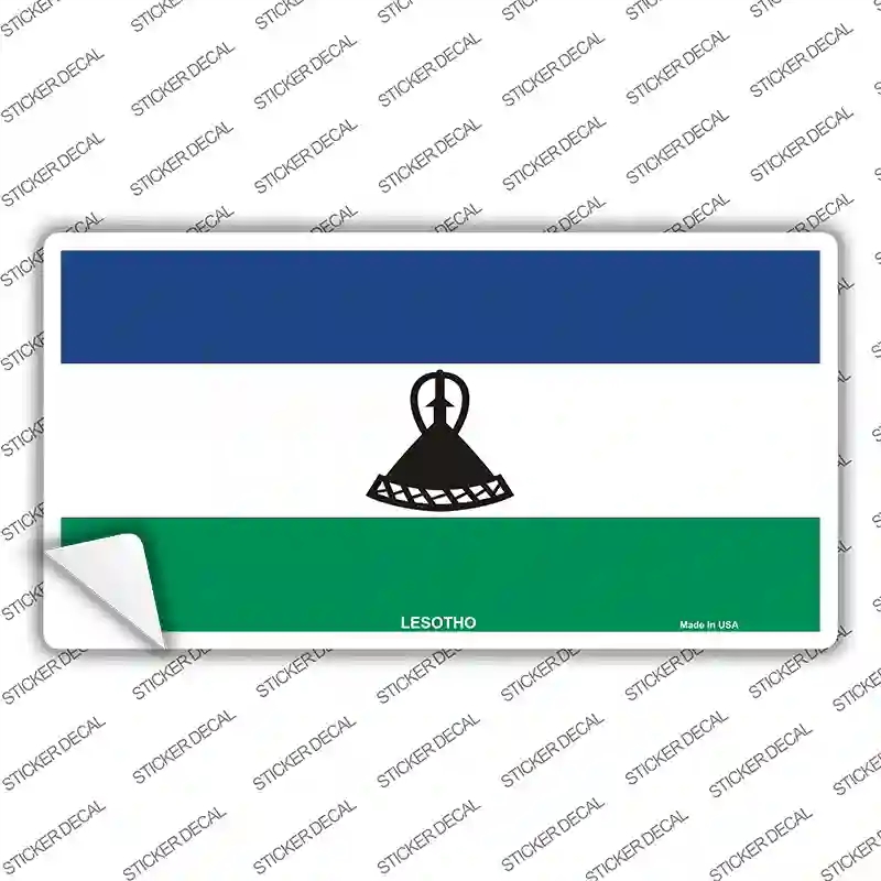 LP-4076s-S Lesotho Flag Novelty Sticker Decal - Small
