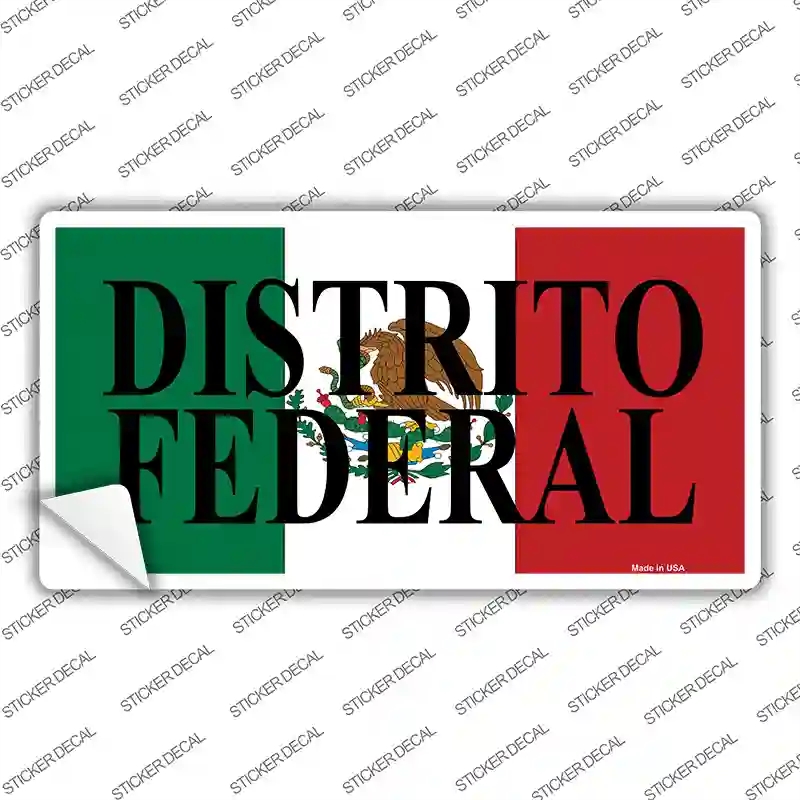 LP-3451s-XL Distrito Federal Mexico Background Novelty Sticker Decal - Extra Large